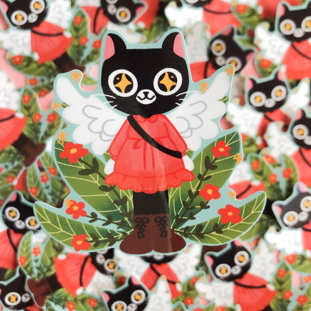 

Neko Plant Die Cut Sticker
