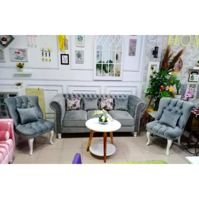 SOFA SHABY ( 311+MEJA ) / SOFA CHASTERFIELD / SOFA MINIMALIS / SOFA SCANDINAVIAN / SOFA RETRO