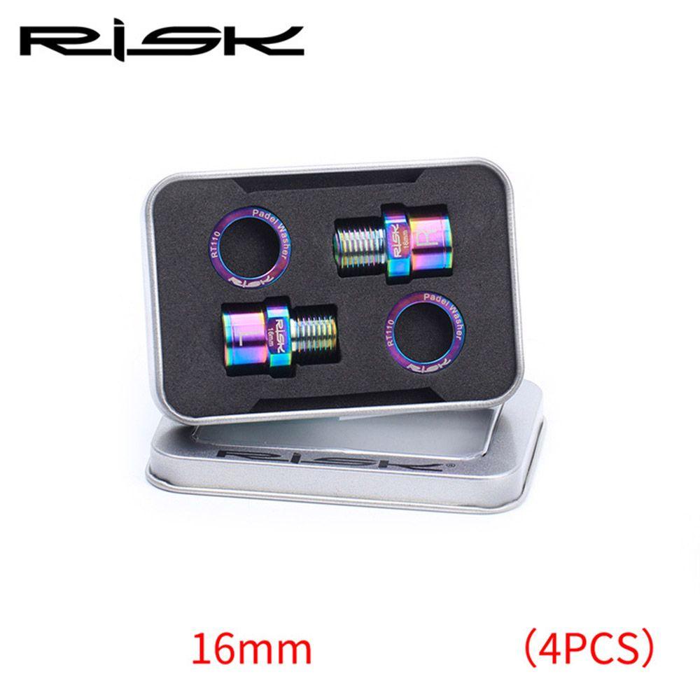 R-FLOWER Extenders Baut Spacer 16mm Pedal Sepeda Aksesoris Sepeda Sekrup Pasang