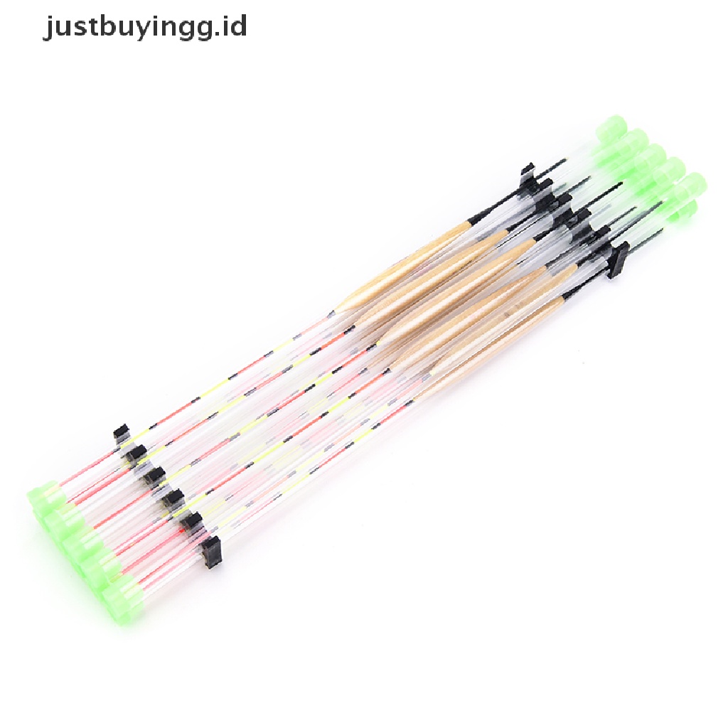 (Justbuyingg.Id) 10pcs / Lot Pelampung Pancing Bahan Kayu