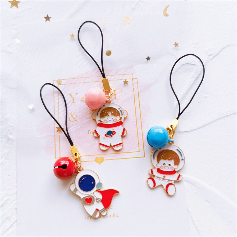 TOP for Keys Phone Chain Fashion Cute Phone Strap Lanyards Anti-Lost Women Gift Accessories Astronaut Smart Phone Charm Hang Rope