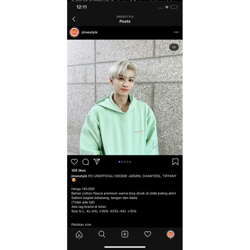 PELUNASAN HOODIE JAEMIN CHANYEOL SUHO SEOJUN SEVENTEEN