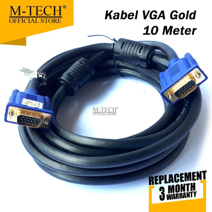 KABEL VGA 10M GOLD PLATED