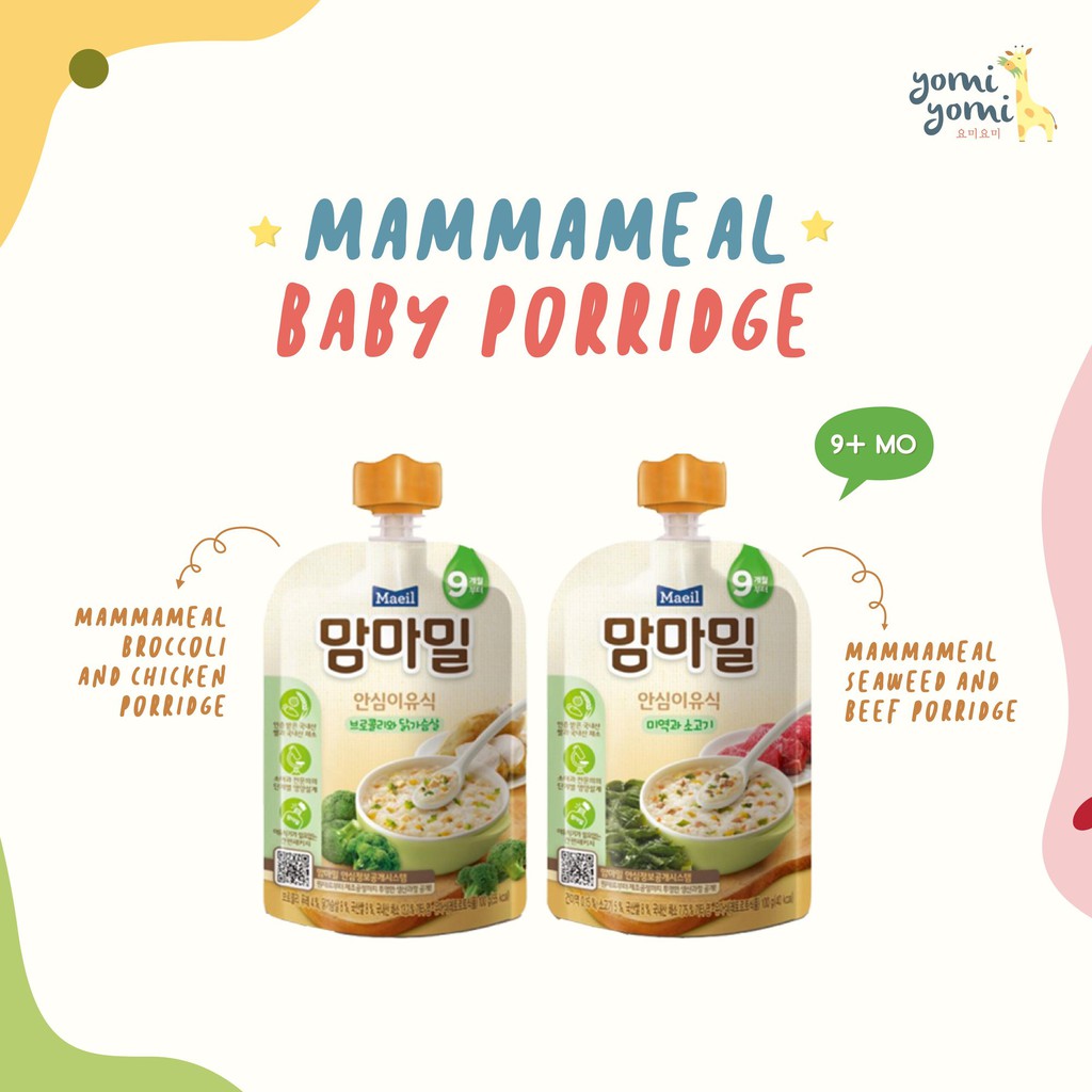 Jual Mammameal Baby Porridge/ Korea Baby Food/ Baby Porridge/ Makanan