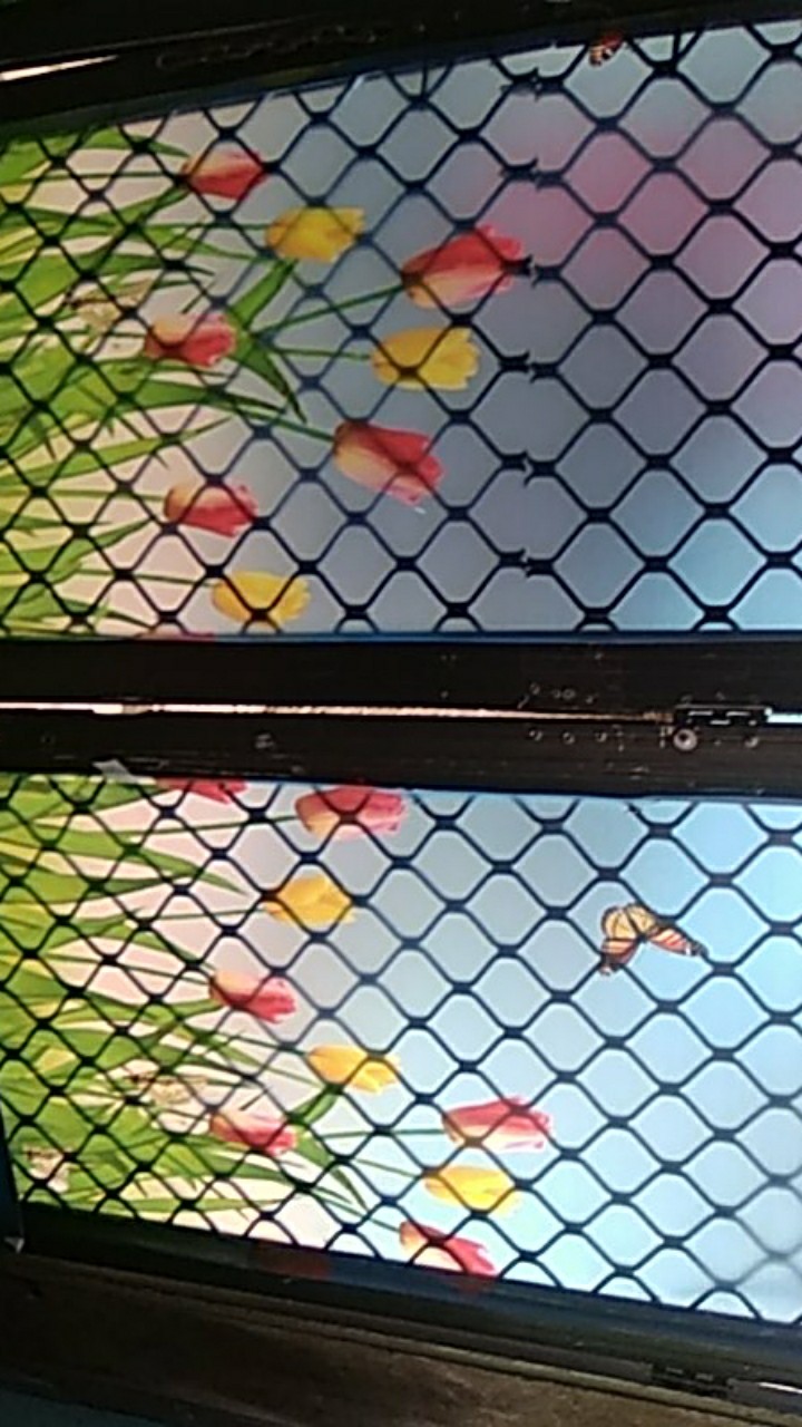 Fiber Pagar Fiber Plat  Fiber Tutup Pagar Ventilasi Lubang Angin Fiber Motif Bunga Tulip Dan Kupu2