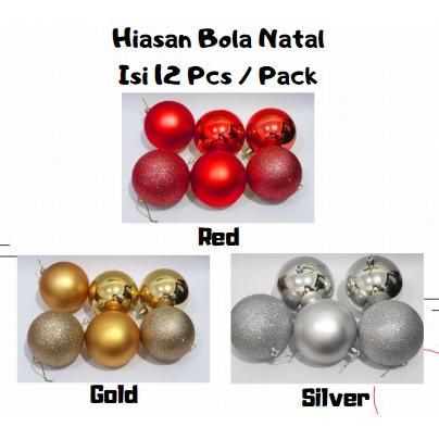 

Hiasan Natal Bola Gantung Diameter 10Cm Isi 12 Pcs Ornamen Pohon Natal Hn67613