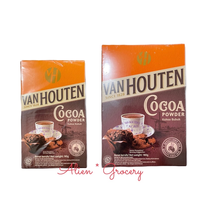 Van Houten Cocoa Powder Coklat Bubuk 90gr 180gr