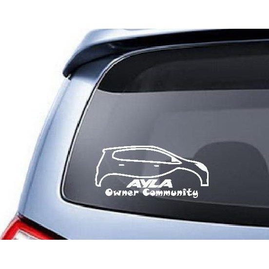 Diskon Stiker Ayla Owner Community Mobil Daihatsu Body Kaca Belakang Sticker Terbaru