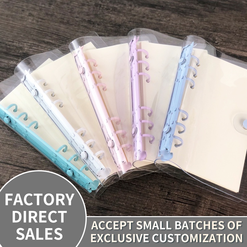 

6 Hole Loose-Leaf Book Album Folder PVC Transparent Photo Card Binder Idol Photo Card Album