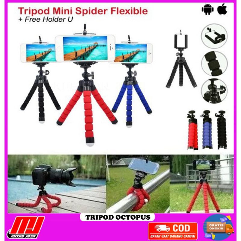 Tripod Mini Spider Octopus Mobile Phone Holder Camera