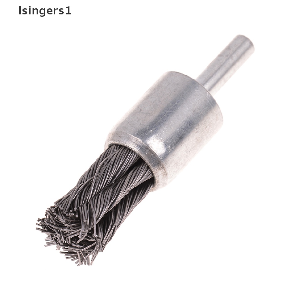 (lsingers1) Sikat Kawat stainless steel 20mm Dengan shank 1 / 4 &quot;Untuk Gerinda