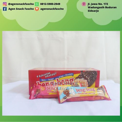 

Beng-Beng Wafer Caramel Crispy Chocolate PRODUK BARU FOTO LAMA 20 gram (1 pack 17 pcs)