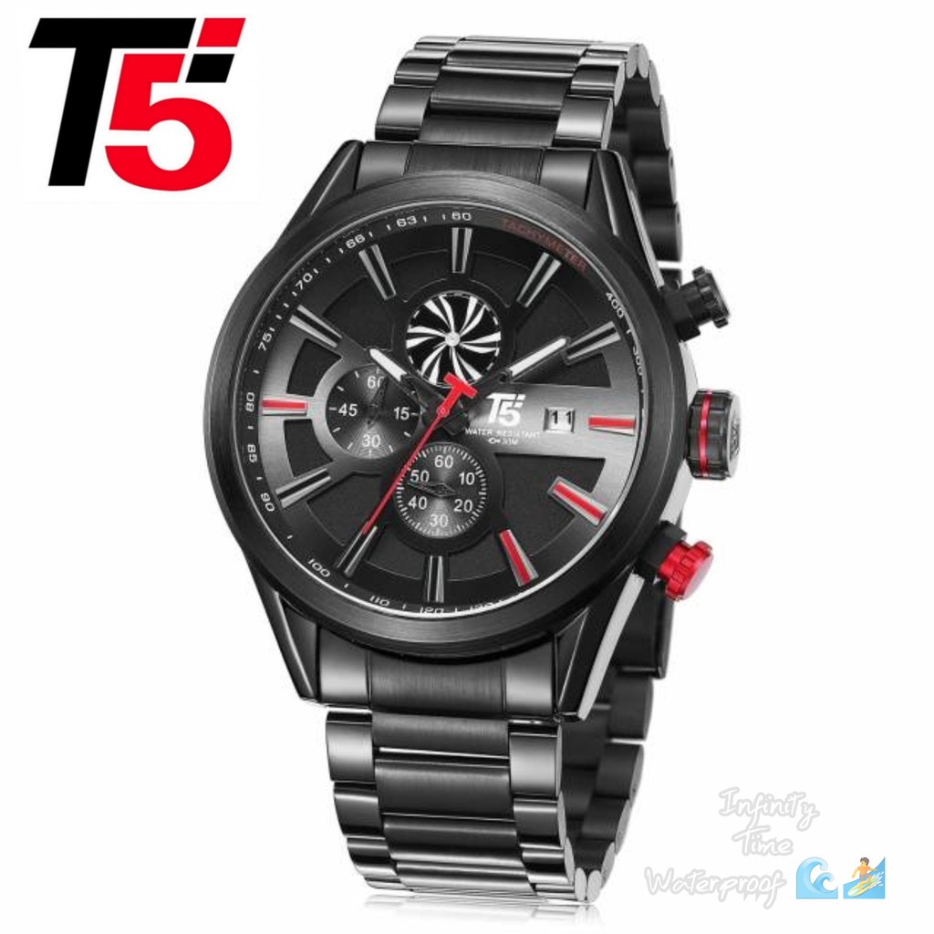 Jam Tangan Cowok T5 H3627G H3627 3627 Chrono dan Tanggal Aktif Kualitas Original Waterproof