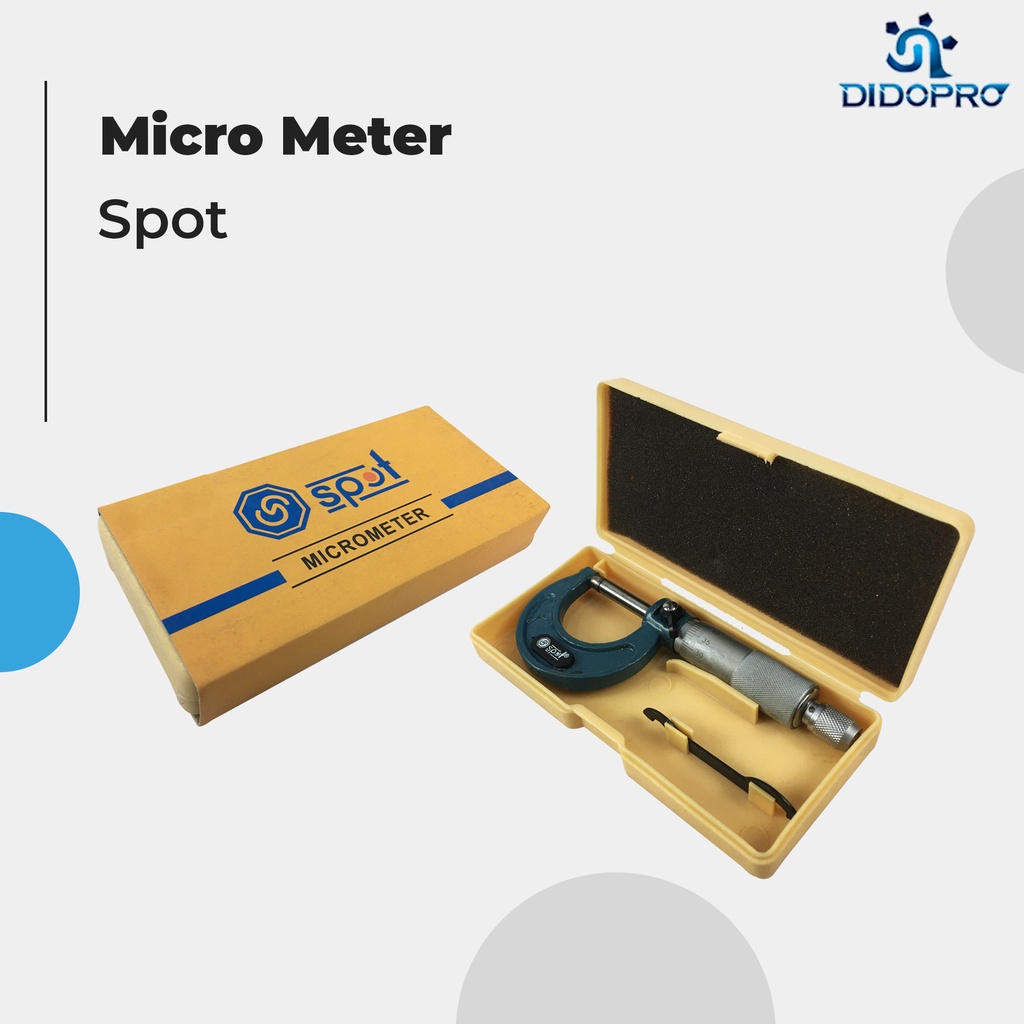 Micrometer / Alat ukur ketebalan Benda / Mikrometer 0 - 25 MM