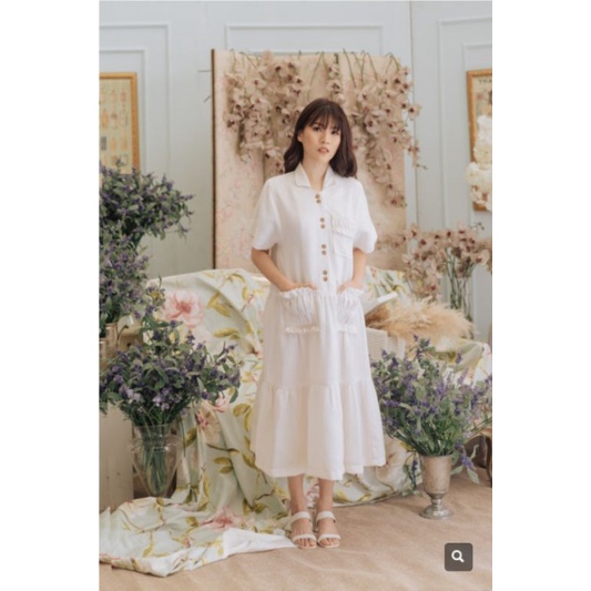 MAVEN LUNDY DRESS IN WHIPCREAM