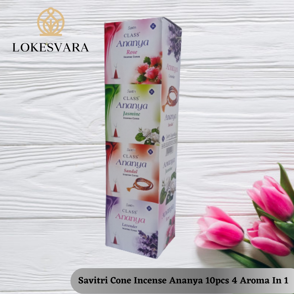 Dupa Hio Wangi Harum India Aromaterapi Savitri Ananya Kerucut | Cone 4 Aroma 10pcs