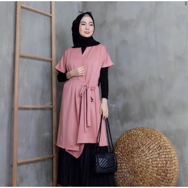 ATASAN TUNIK MUSLIM MODEL SEKARANG/ BAJU ATASAN WANITA TERBARU/ BAJU ATASAN KEKINIAN/ ATASAN TERBARU