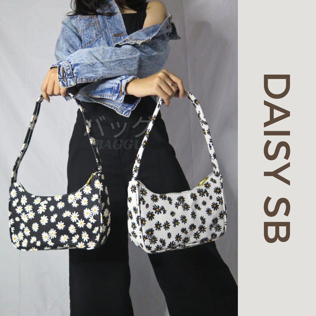 BAGGU.ID Daisy Long Shoulders Bag / Tas tangan Korea / Tas Hangout / Mini Bag / Tas kecil dompet