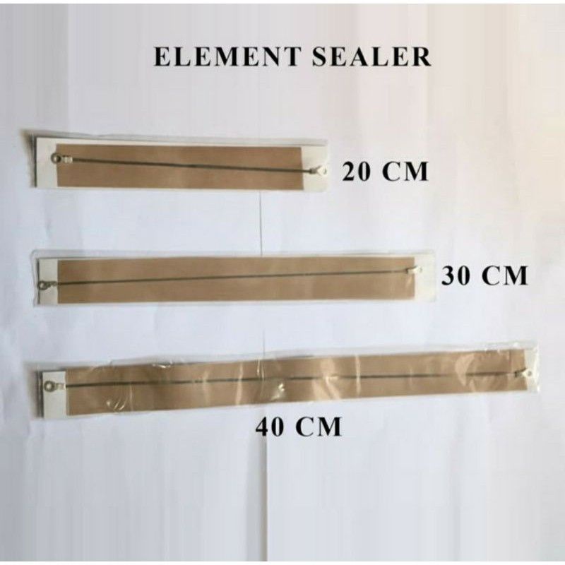 Elemen impulse Sealer ,  FS 200 ,  20cm  , 30cm  40cm lebar 2 mm , Otomatis , Pres Palstik