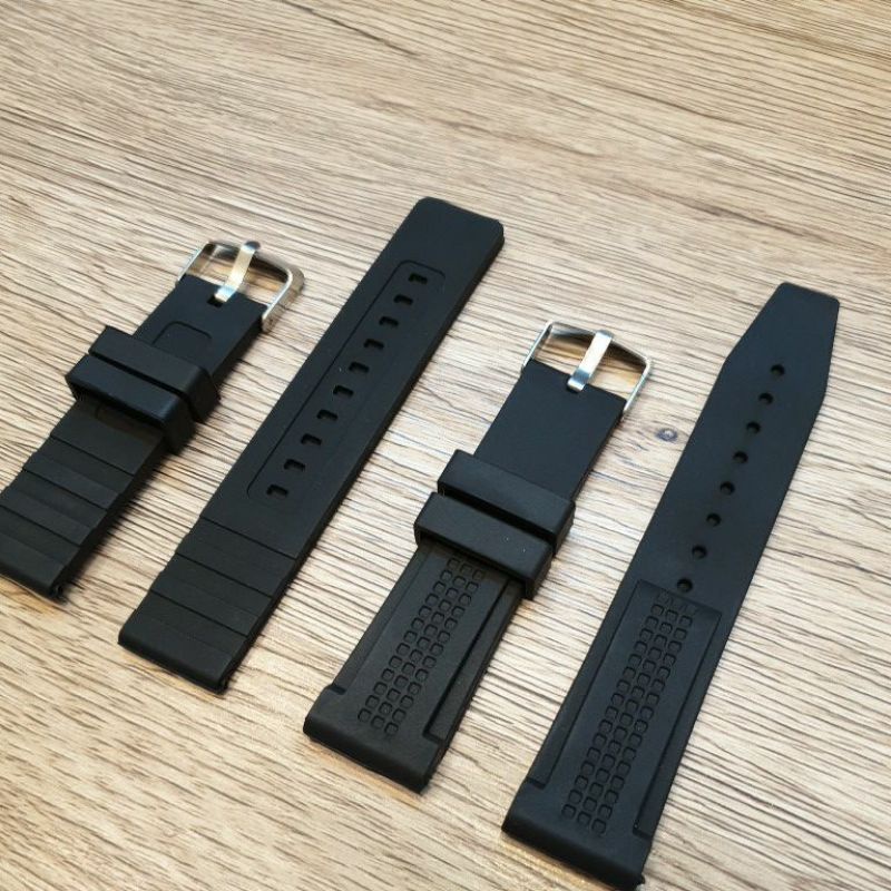 Tali 20 mm 22 mm 20mm 22mm karet murah Strap tali jam tangan rubber universal kwalitas terbaik