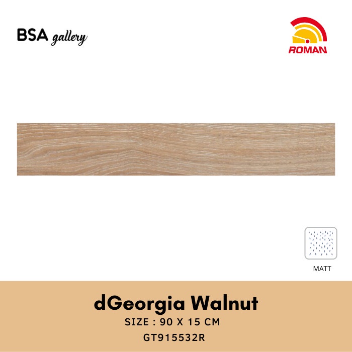 ROMAN GRANIT 90X15 dGEORGIA WALNUT / GRANIT LANTAI MOTIF KAYU