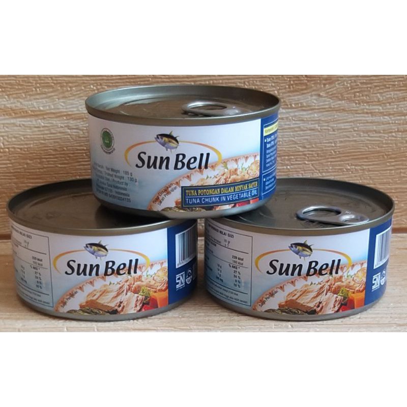 

✔MURAH Tuna Sun Bell 185gr / Tuna kaleng / Tuna Chunk Oil