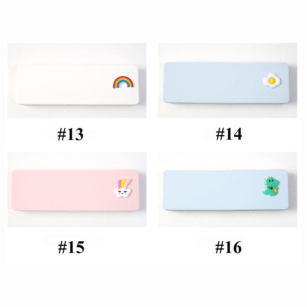 Tempat Pensil Motif Bunga Warna Polos Untuk Sekolah / Kantor