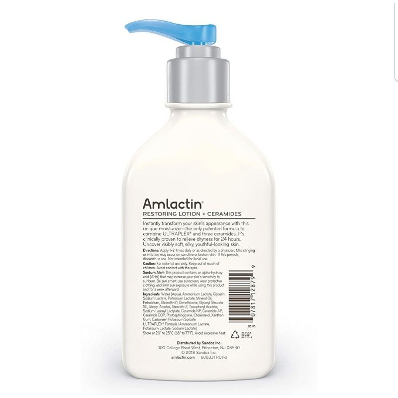 Amlactin Rapid Relief Restoring Body Lotion 225gr