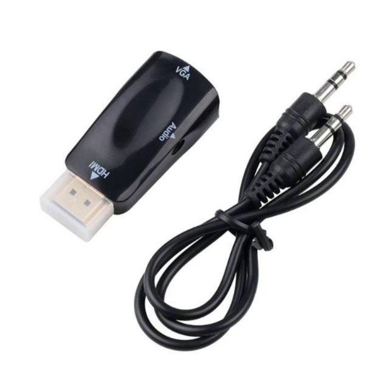 CONVERTER HDMI TO VGA WITH AUDIO FULL HD 1080P / ADAPTER HDMI TO VGA