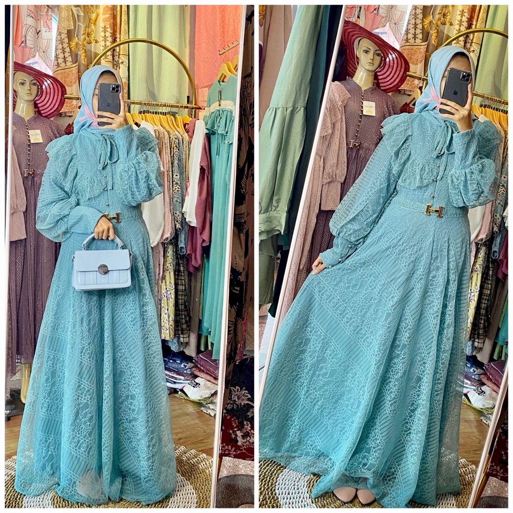 GAMIS CHIKA/ Gamis CIKA / Gamis Cringkel Terbaru / Gamis wanita Mewah /  GAMIS crinkel / GAMIS wanita / DRESS BRUKAT/ DRES MEWAH