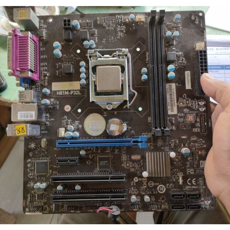 Paket motherboard h81 feat core i5 4690 haswell