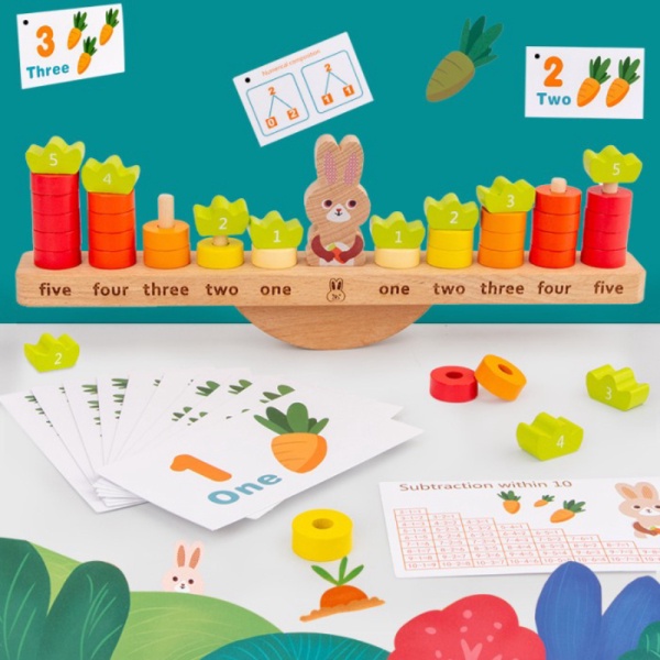 

Rabbit Balance mainan edukasi anak timbangan belajar hitung matematika Limited