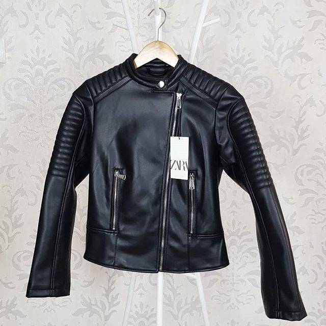 Zara biker jacket black