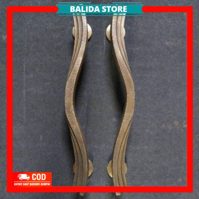 Handle Pintu Kuningan / Brass Door Pull - Kipas 02