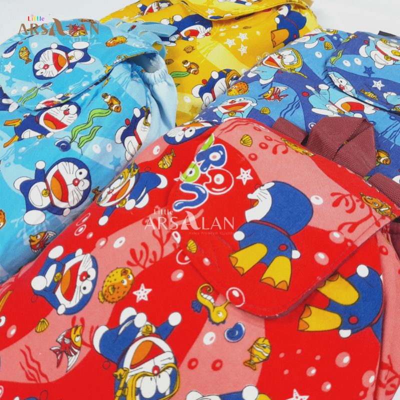 Mukena Anak Karakter Unicorn Minnie Mouse Doraemon Kuda Poni Hello Kitty Kupu-Kupu Tas Ransel Rayon Anak Paud TK SD | Mukena Arsalan