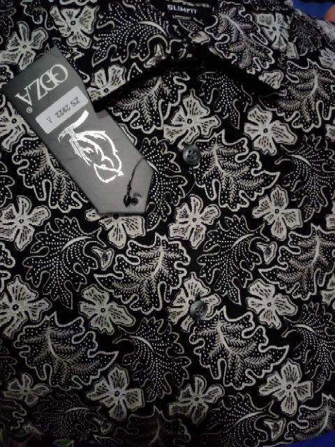 Kemeja Batik Pria Modern Lengan Pendek Casual Modis Slim Fit Trendy Masa Kini Zl12812a