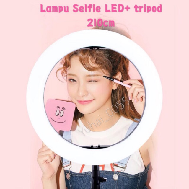 LED Ring light for selfie live +Tripod 50 / 210cm