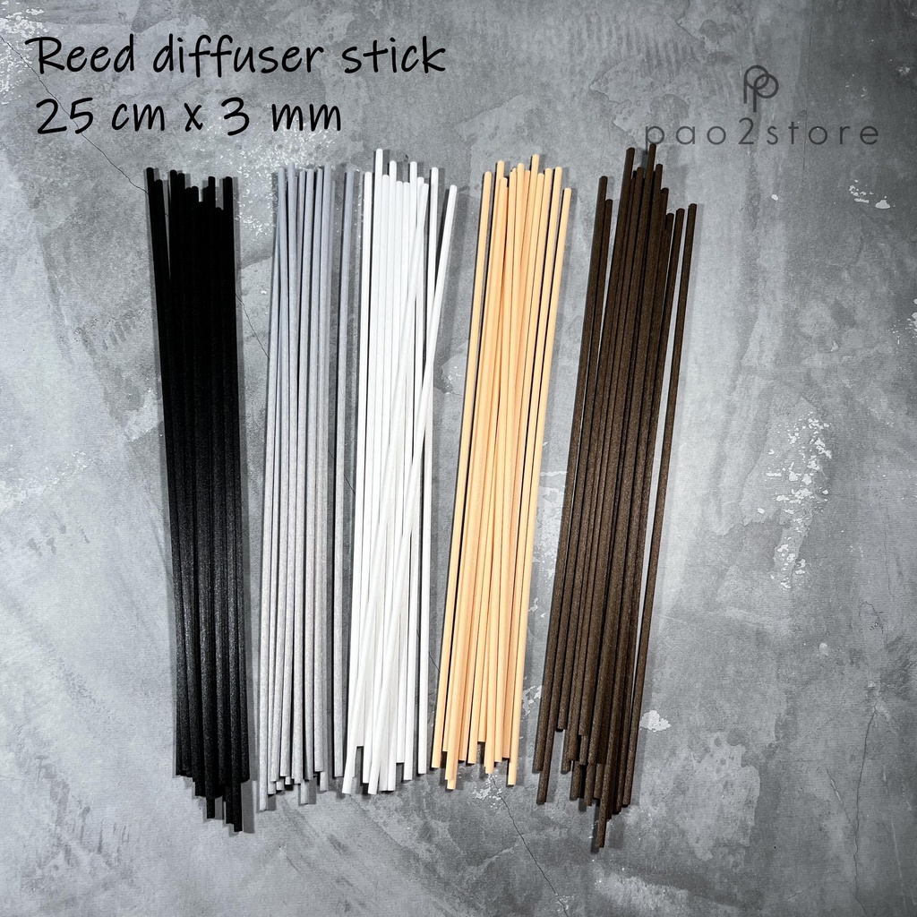 Reed Diffuser Stick / Stik bahan FIBER uk 25cm x 3mm Pengharum Ruangan Rotan / Rattan