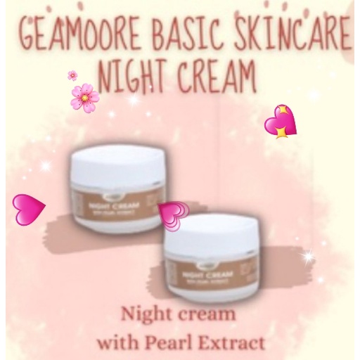 Geamoore Night Cream Whit Pearl Extract