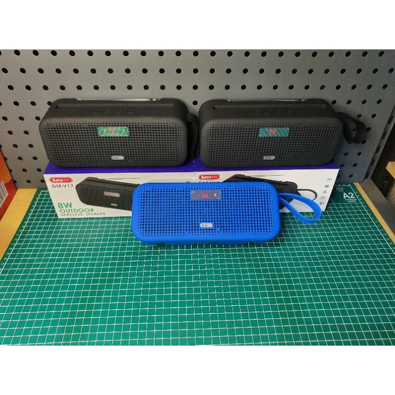 Speaker Musik Box Bluetooth Super Bass 5bro GM-V17 5BRO GM V7 Radio Antena LCD Display