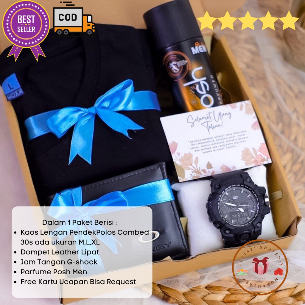 Hampers Kado Ulang Tahun Cowok | Gift Box Birthday Cowok | Kado Wisuda Anniversary Wedding Souvenir 