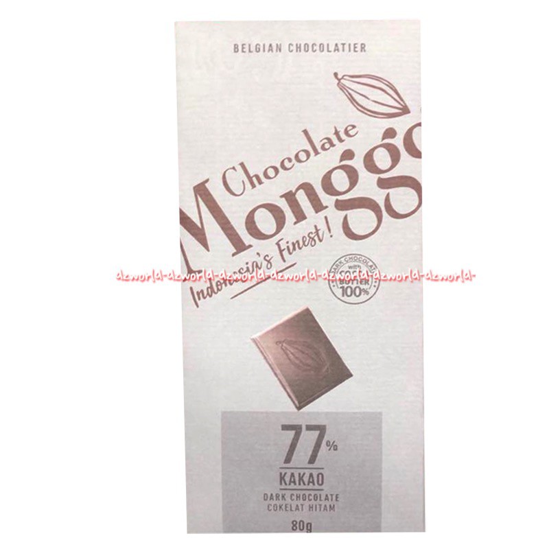 Monggo Extra Fine Chocolate Cocoa Cokelat Tersedia 3 Varian 80gr
