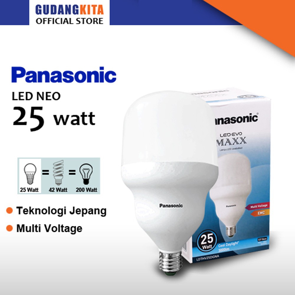 PANASONIC 25W LAMPU LED EVO MAXX CDL