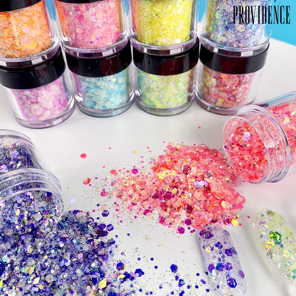 1 Botol Serpihan Glitter Glow In The Dark Untuk Dekorasi Nail Art