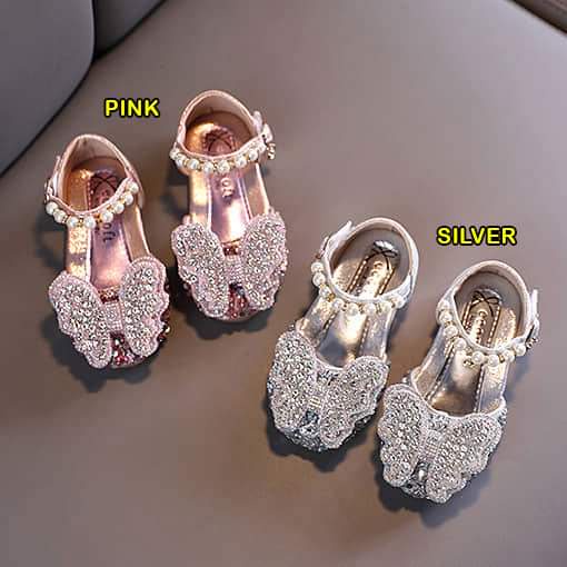 Sepatu Sandal Pesta Anak Perempuan Sparkle Butterfly