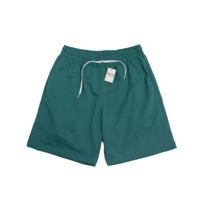Rifle.co | Celana pendek pria | boardshort | Sweatpants |hcelana pendek fleece | Boxer | Shortpants hijau tosca