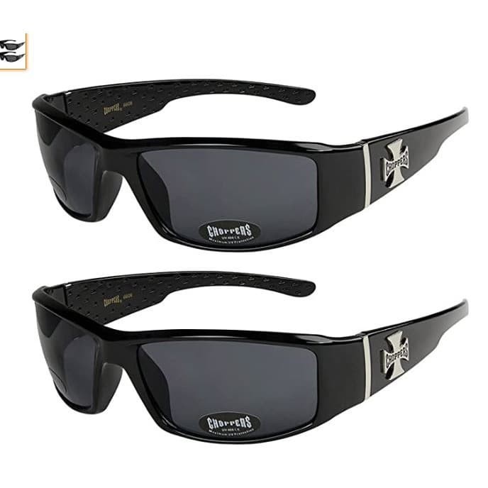 2er Pack Choppers 911 Locs Brille Herren Damen Männer Frauen Rahmen anthrazit 