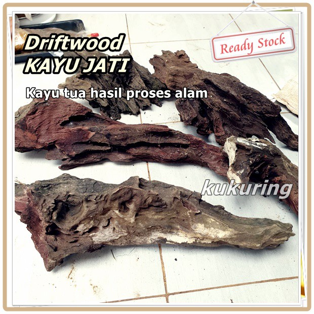 Driftwood - Kayu Tua Di Bentuk Alam - Hiasan Aquarium Aquascape Paludarium kandang hewan dll