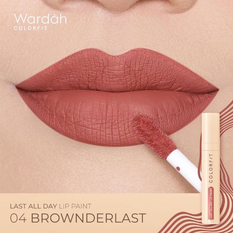 Wardah Colorfit Last All Day Lip Paint (Original ASLI 100%)