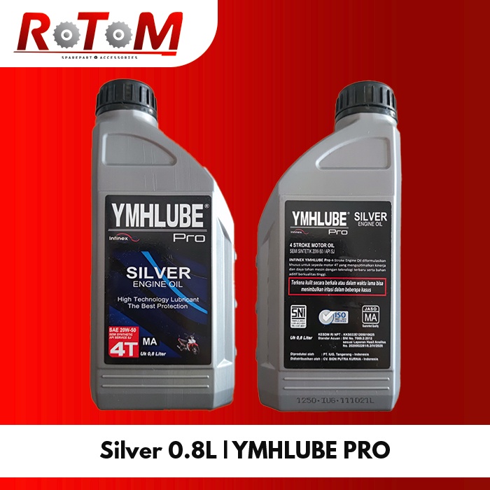 Oli Mesin SAE 20W-50 YMHLUBE Silver 0.8L | YMHLUBE